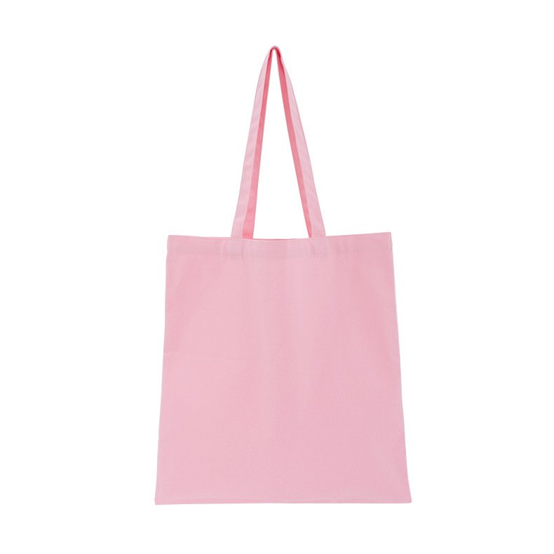 Free hang tags 380X420MM high quality cotton 8oz custom screen printing fashion shopping bag custom canvas shoulder bags