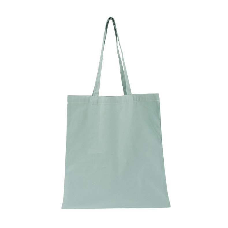 Free hang tags 380X420MM high quality cotton 8oz custom screen printing fashion shopping bag custom canvas shoulder bags