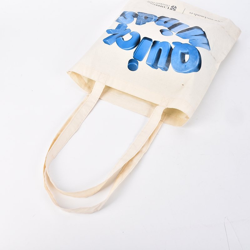 Oem Customized Printing Logo Reusable Shopping Bag Women Soft Tote Cotton Shopping Bag