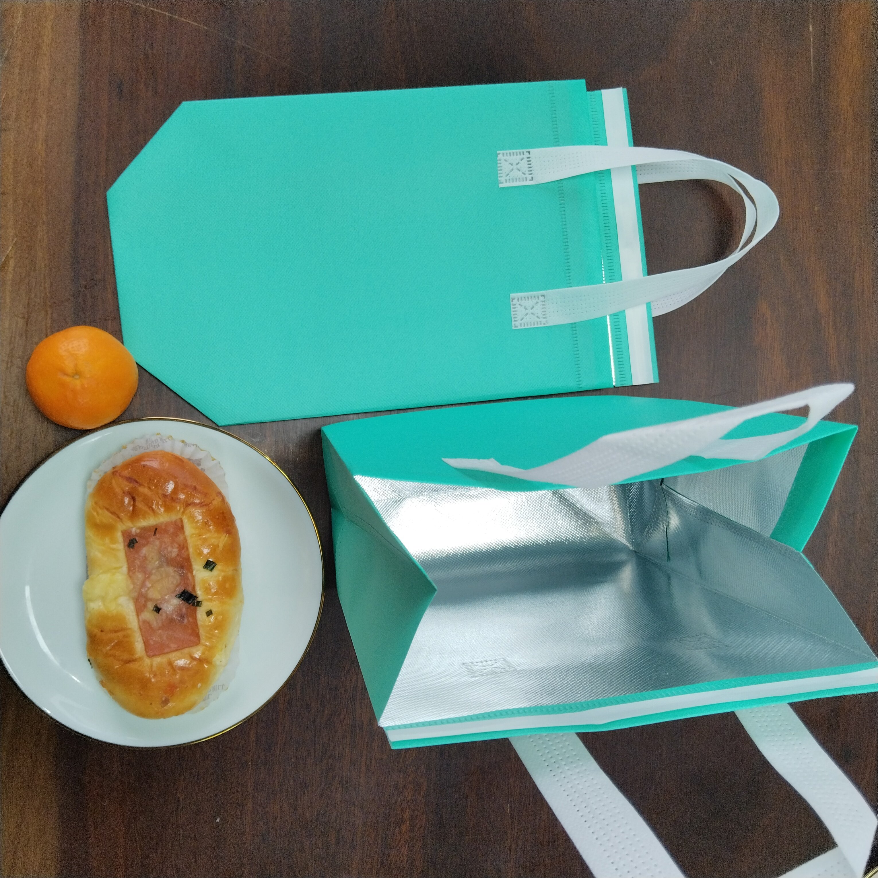 Customized waterproof large restaurant insulation delivery bag for hot and cold food pizza pie shopping bag