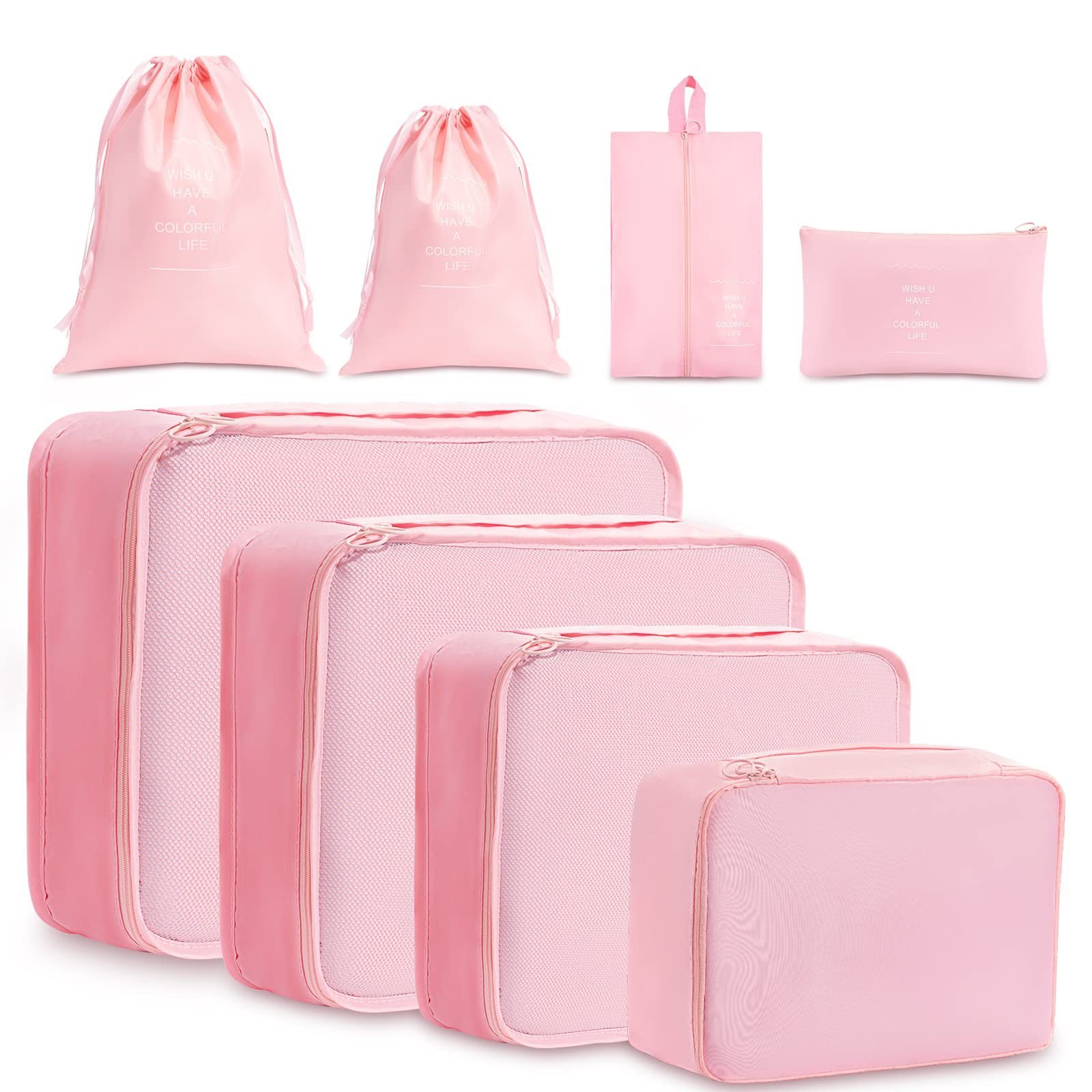 Travel storage bag 8/9-piece travel thickened suitcase portable clothing classified storage bag