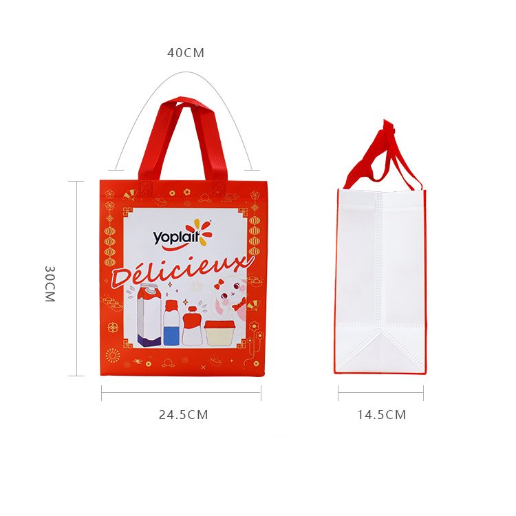 Custom Logo Ultrasonic Reusable Laminated Polypropylene Tote Shopping Pp Non Woven Bag