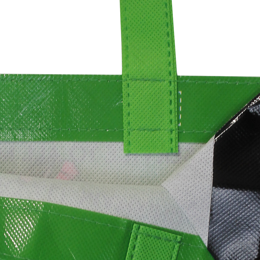 Promotional Eco Cheap Tote Bags Pp Woven Grocery Bag Custom Printed Recyclable Non-Woven Fabric Shopping Bag With Logo