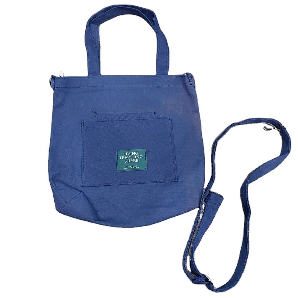 Custom Printed Natural Zipper Tote Bag Canvas Shopper with inside Zipper Pocket Promotional Item with Closed Top
