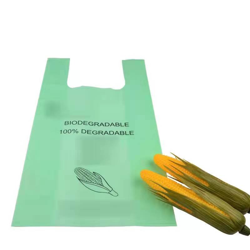 Corn starch Compostables Plastic Shopping Bag with compostable bolsas de plstico biodegradables para mandado
