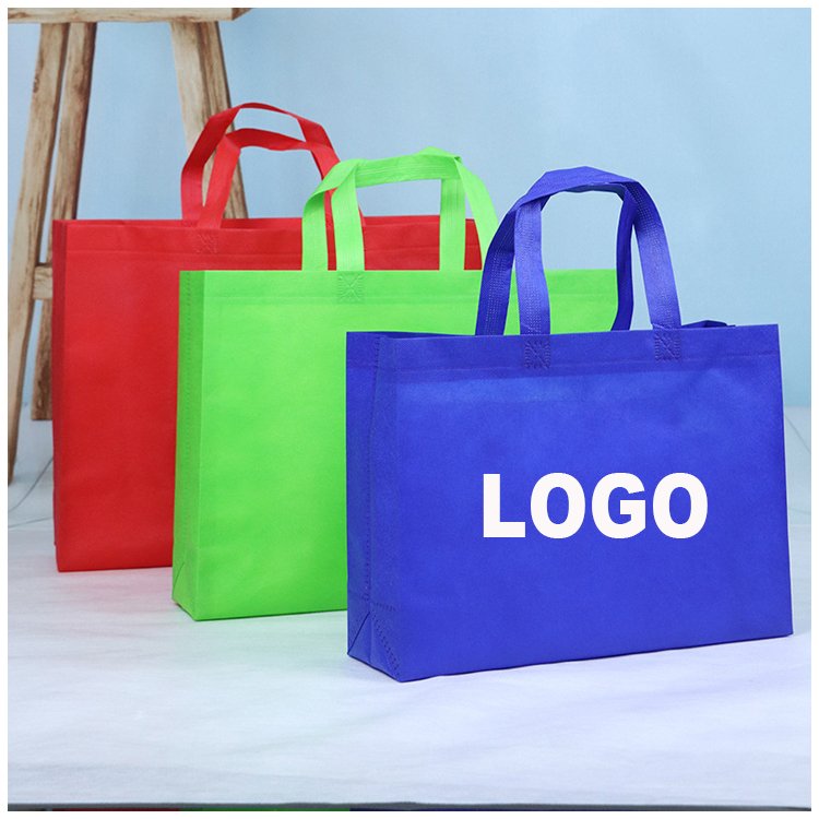 Customized Reusable Tote Shopping Bag Recycled Eco Friendly Cloth Storage Non Woven Bag With Logo