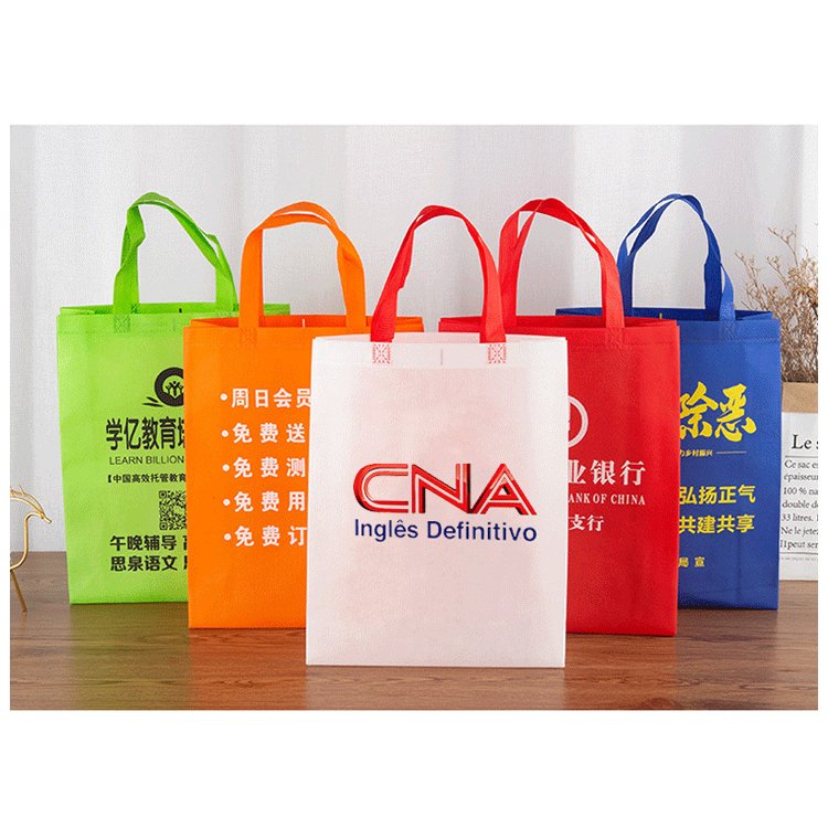 Customized Reusable Tote Shopping Bag Recycled Eco Friendly Cloth Storage Non Woven Bag With Logo