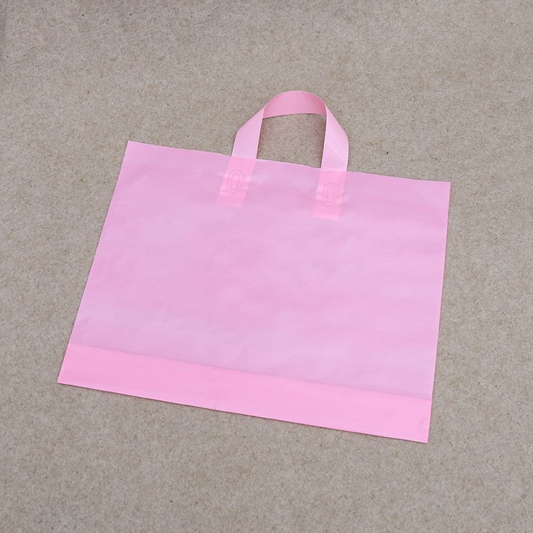 Custom Printed Logo Design LDPE/HDPE Handle Plastic Shopping Bag For Clothing/Shoe Packaging