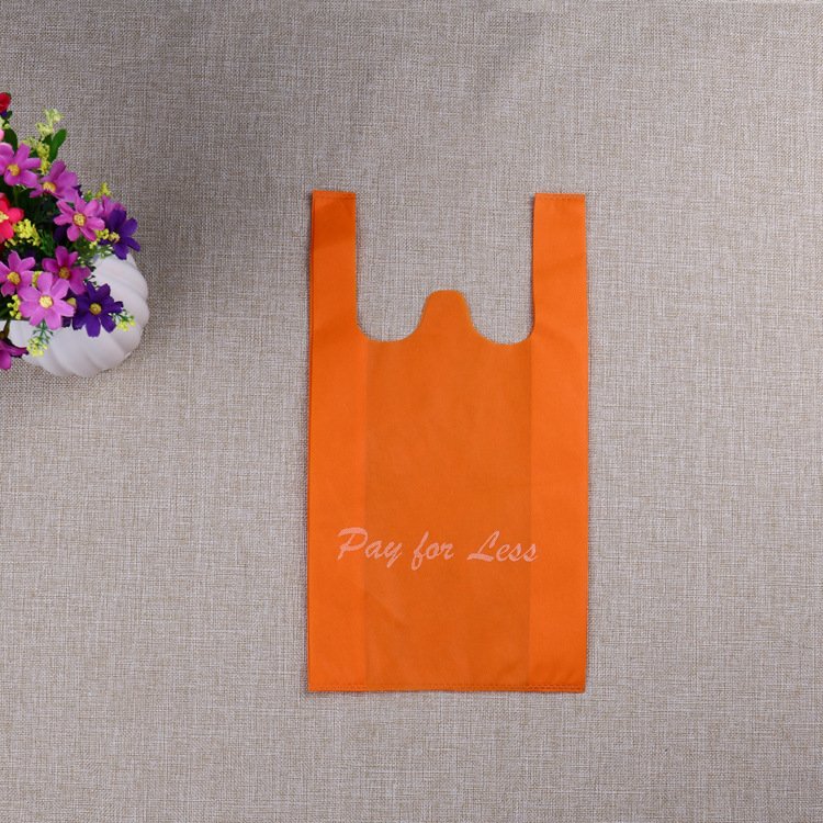 Customised Type PP Carry Bottom Gusseted Wenzhou Vest Polypropylene Lamination 80 Gsm Tote D Cut Non-Woven Nonwoven Shopping Bag