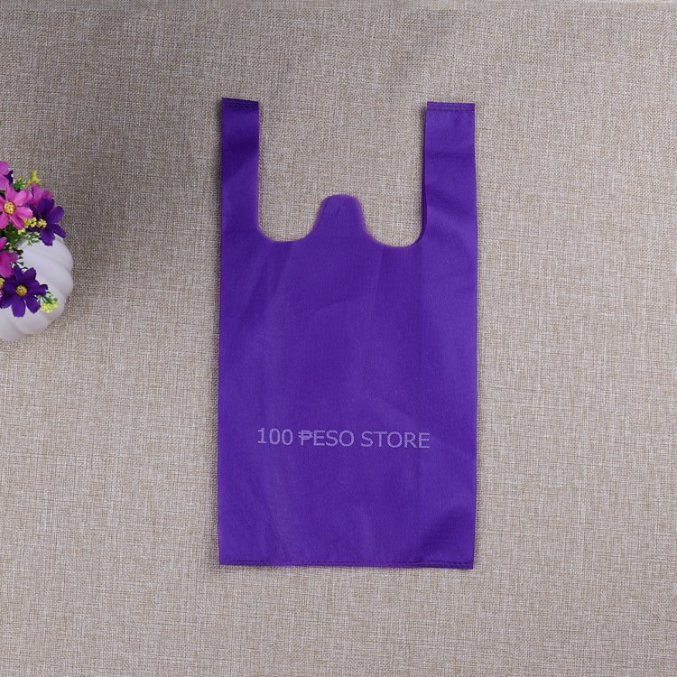 Customised Type PP Carry Bottom Gusseted Wenzhou Vest Polypropylene Lamination 80 Gsm Tote D Cut Non-Woven Nonwoven Shopping Bag