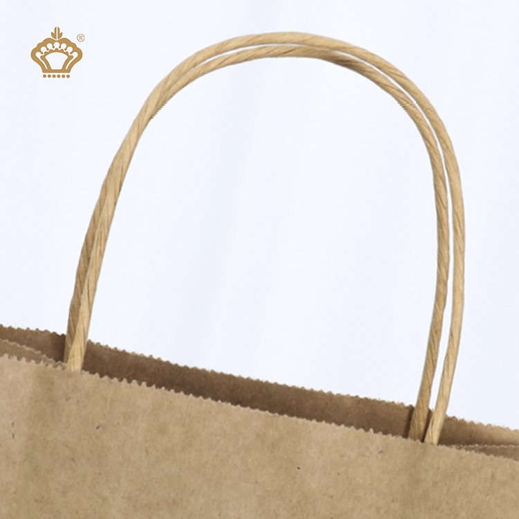 Wholesale Cheaper Custom Logo Eco Friendly Folding Brown Fast Food Take Away Kraft Paper Bag