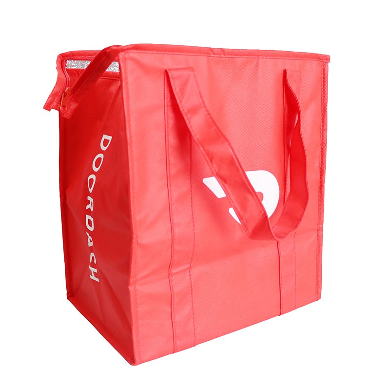 Cheap custom aluminum foil non woven hot cold thermal insulation cooler grocery bag reusable insulated shopping bags for frozen