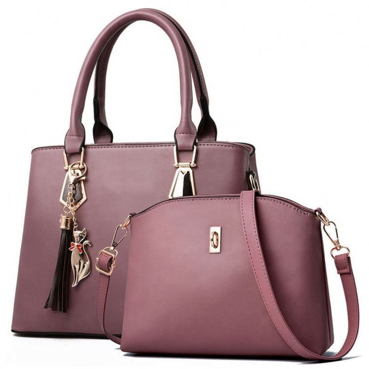 Set Women Sac a Main Femme De Luxe Fashion Bag Pack for Women Tassel Cat Pendant Bag BE0171