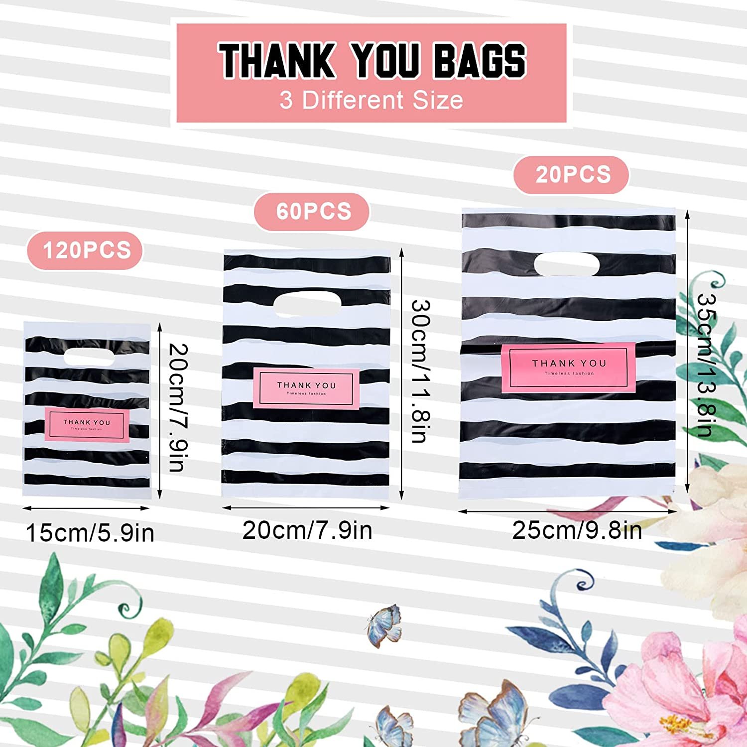 Custom Logo Printed PE Plastic Die Cut Carrier Bags Recyclable Shopping Gift Packaging for Socks and Underwear for Parties