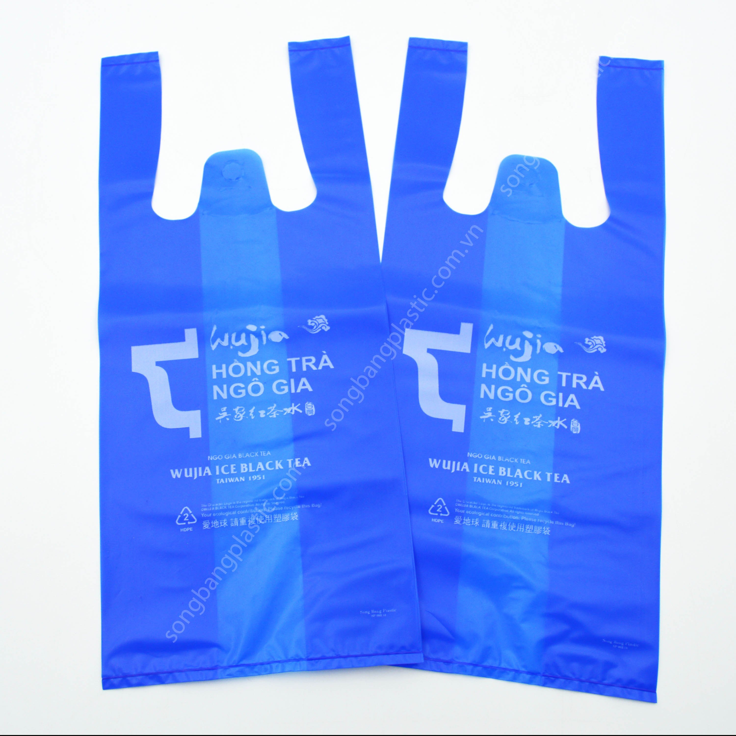 Custom Logo Printed Bubble Tea Bags PE Plastic Packaging for Coffee Shops Manufactured in Vietnam on Demand