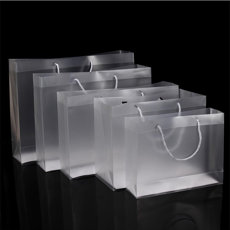 Wholesale hot sale 100% biodegradable custom transparent high quality plastic pvc clear gift bag