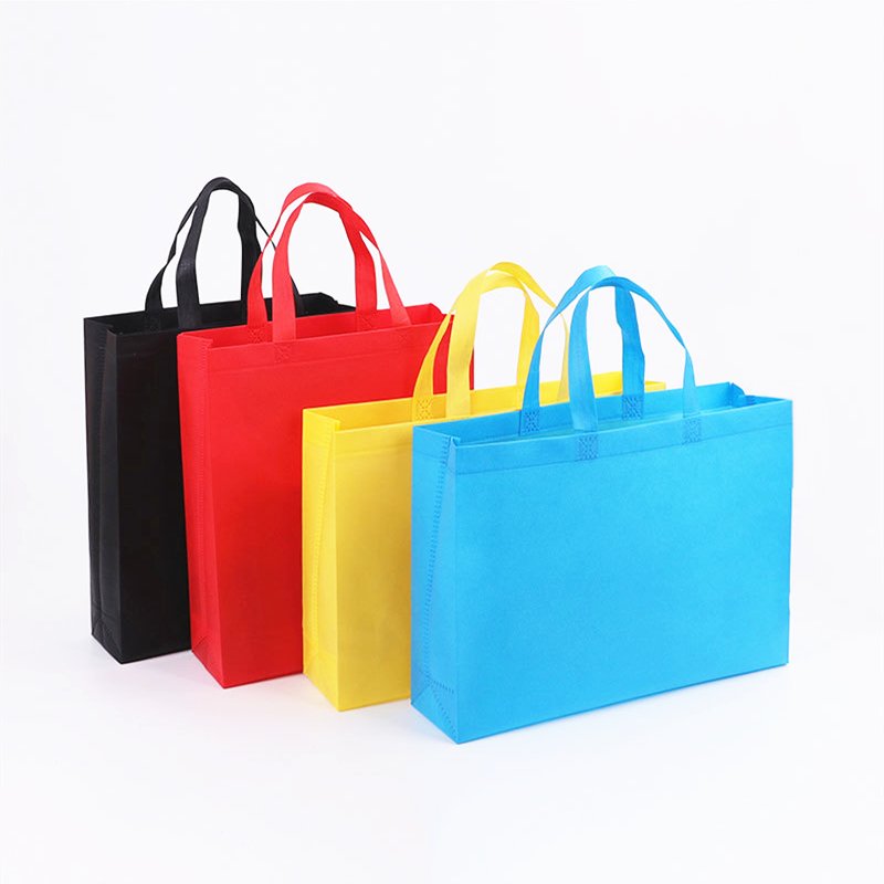 Ready stock PP Non woven Tote heat sealed TNT Nonwoven Ultrasonic hot pressing shopping bag