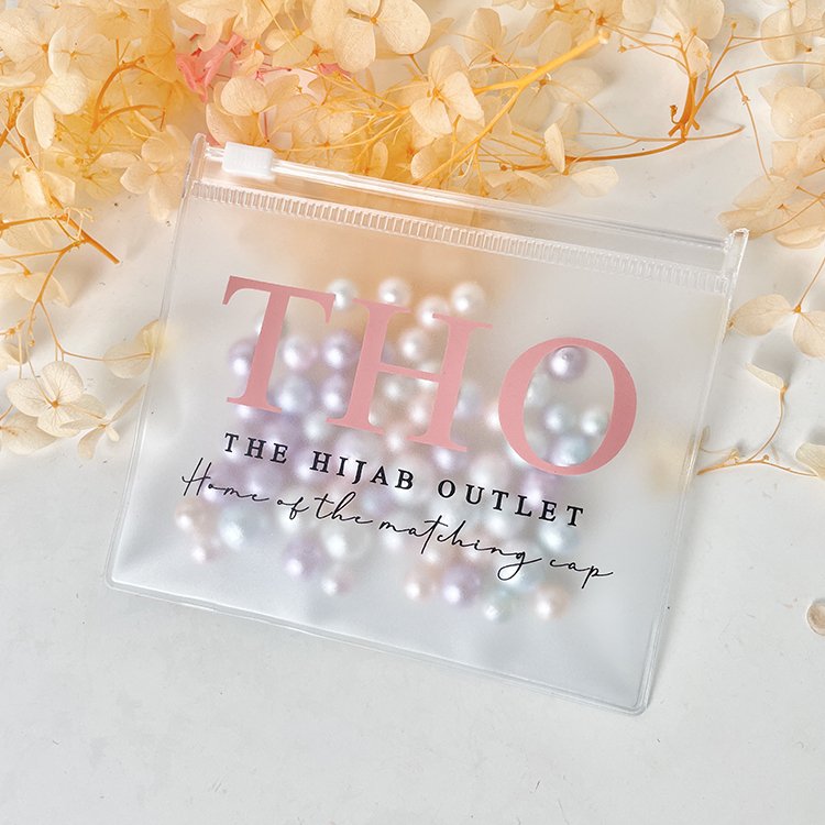 Custom Logo Square Zipper Lock PVC Tool Shopping Bags Jewelry Packaging Snap Storage Pouch For Jewelry