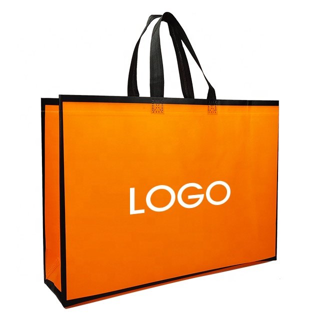 OEM/ODM eco friendly RPET non woven grocery tote fabric shopping bag custom laminated nonwoven