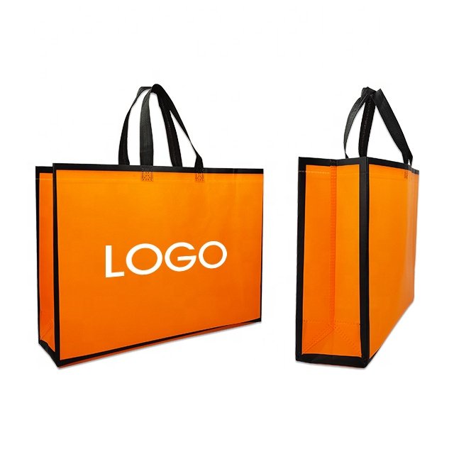OEM/ODM eco friendly RPET non woven grocery tote fabric shopping bag custom laminated nonwoven