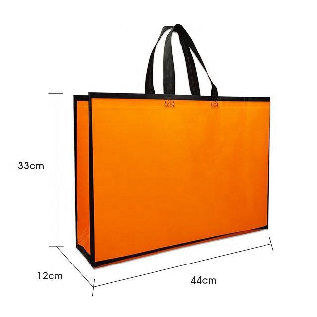 OEM/ODM eco friendly RPET non woven grocery tote fabric shopping bag custom laminated nonwoven