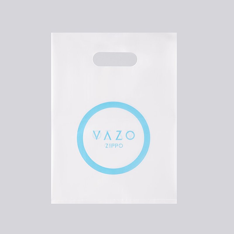 Eco Friendly Custom Logo Printing Garment Packaging Patch Handle Die Cut Plastic Shopping Bag