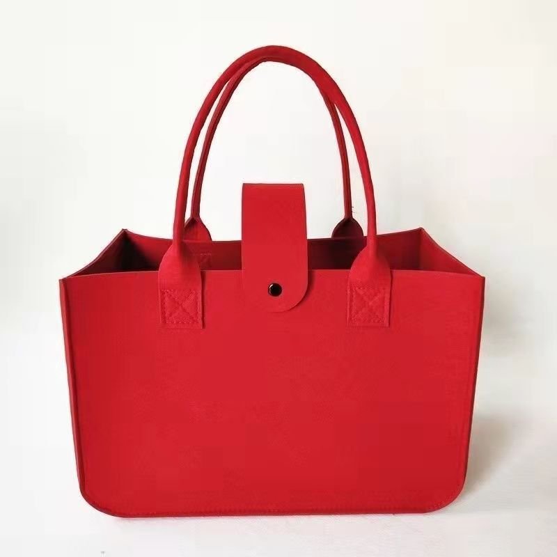 Felt Bags With Customized Logo Large Shopping Bag Felt Tote For Party Recycled Felt Tote Bag