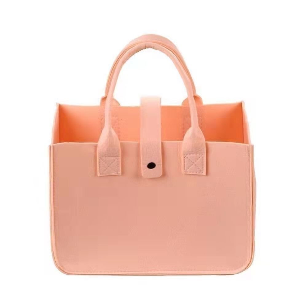 Felt Bags With Customized Logo Large Shopping Bag Felt Tote For Party Recycled Felt Tote Bag