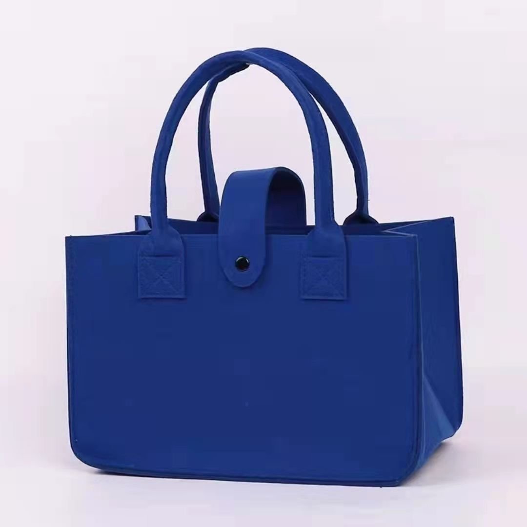 Felt Bags With Customized Logo Large Shopping Bag Felt Tote For Party Recycled Felt Tote Bag