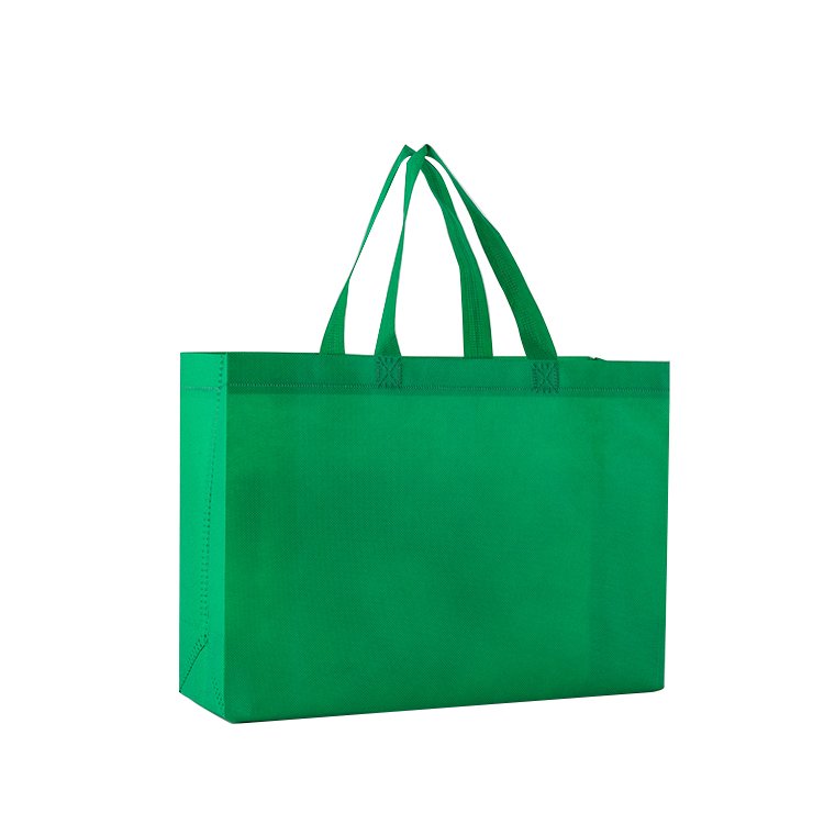 Stock Promotional Colored Custom Plaid Eco Reusable Tote Ultrasonic Non Woven Shopping Bag