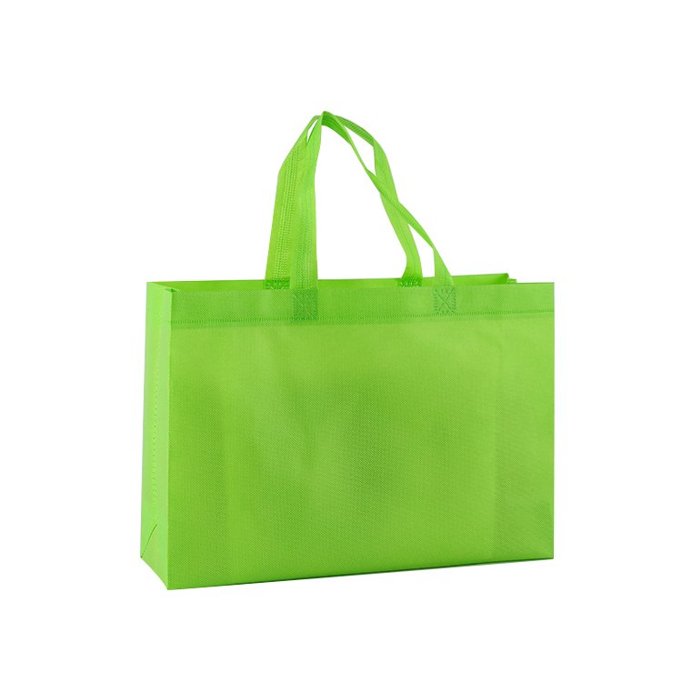 Stock Promotional Colored Custom Plaid Eco Reusable Tote Ultrasonic Non Woven Shopping Bag