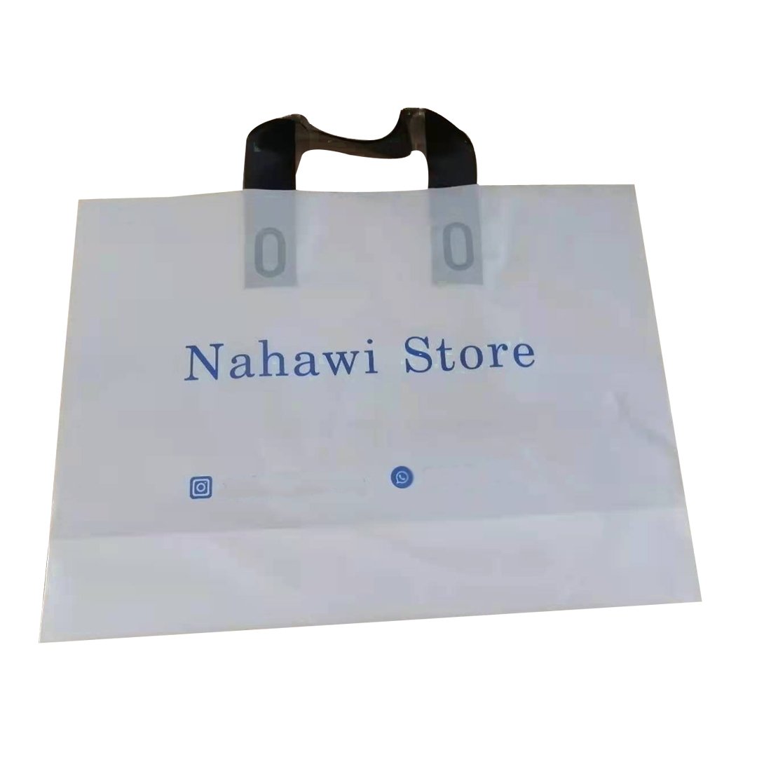 Wholesale Custom Logo Printing Tote Shopping Bags singlelayer plastic bags with Handle