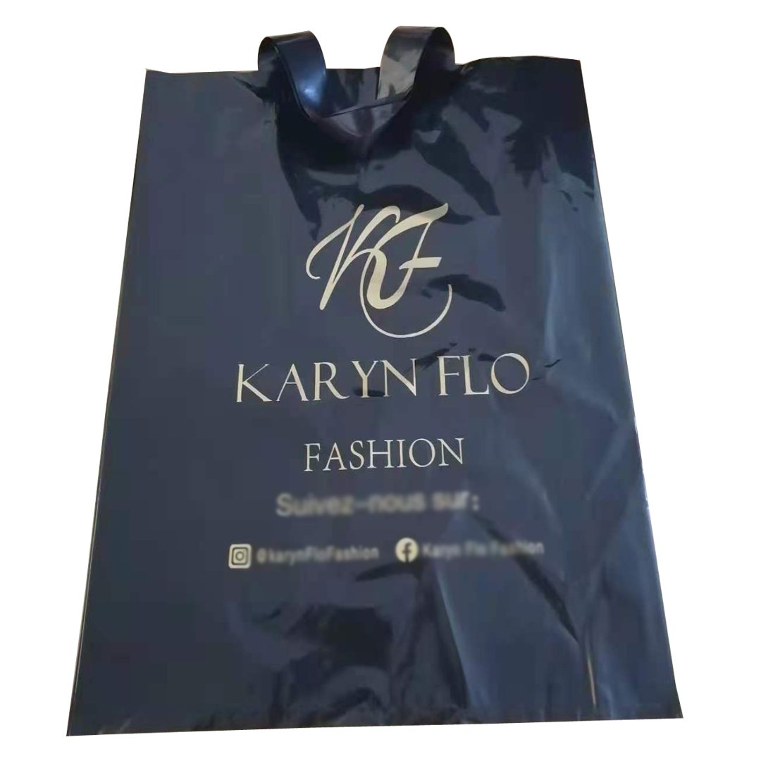 Wholesale Custom Logo Printing Tote Shopping Bags singlelayer plastic bags with Handle
