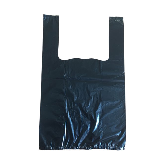 Custom logo thick packaging bolsa de plastico hdpe ldpe plastic reusable t-shirt food shopping bag supermarket vest take out bag