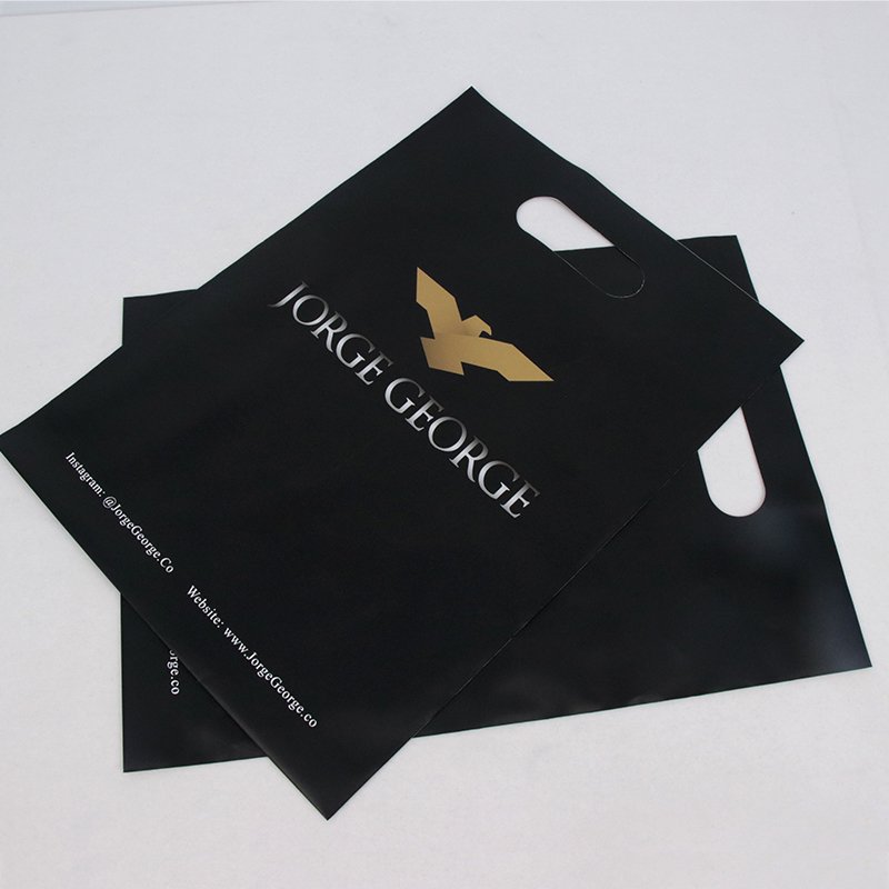 Wholesale Competitive Price Plastic Packaging Plastic Bag Shopping Bag With Custom Logo Die Cut Handle Carry Bags