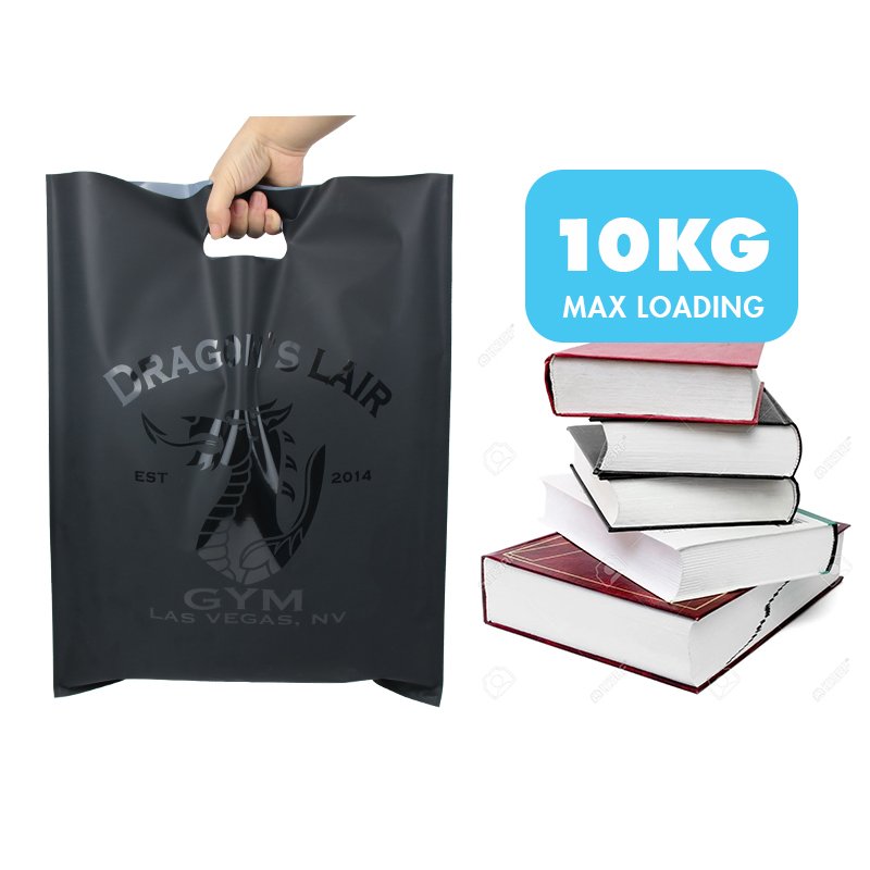 Wholesale Competitive Price Plastic Packaging Plastic Bag Shopping Bag With Custom Logo Die Cut Handle Carry Bags