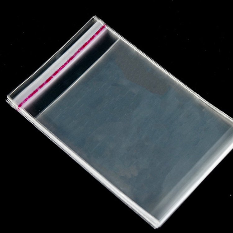 High Quality Clear Resealable Glue Tape Plastic Storage Bags Cellophane Bag For Underwear Socks Clothing Packaging