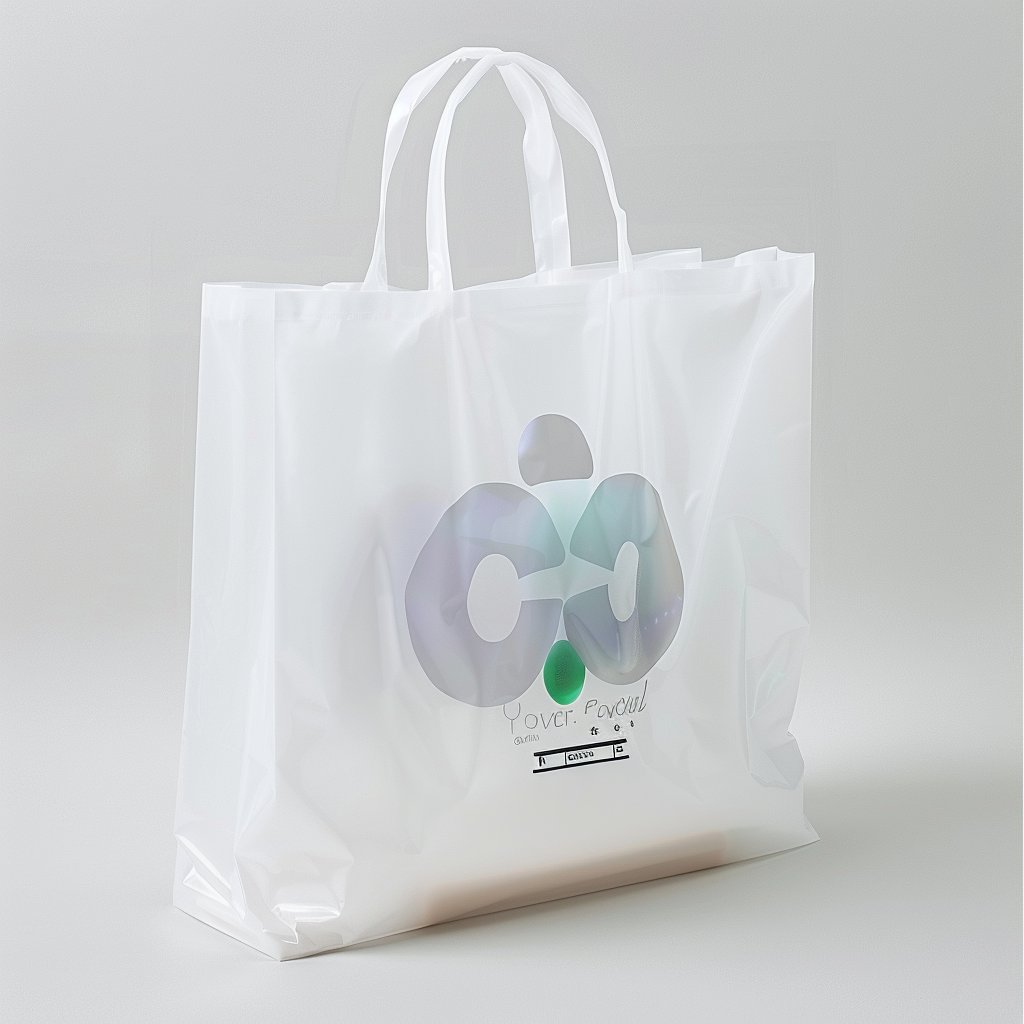 White Printing Hdpe Soft Loop Handle Custom Biodegradable Bag Shopping Bag Plastic Degradable Plastic Bag