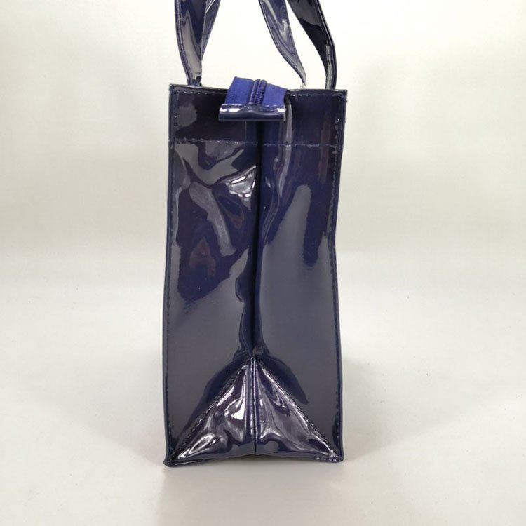 New brand beauty logo print pvc shopping tote bag with zipper