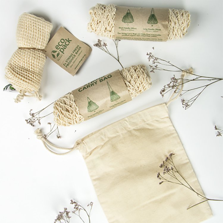 Reusable Cotton Mesh Bag Vegetable Eco Produce Cotton Mesh Vegetable Storage Bag Reusable Shopping Bags