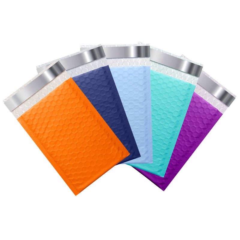 Customize Blue Bubble Mailer With Strong Adhesive Air Bags For Packing And Mailing Tear Proof Bubble Padded Envelopes