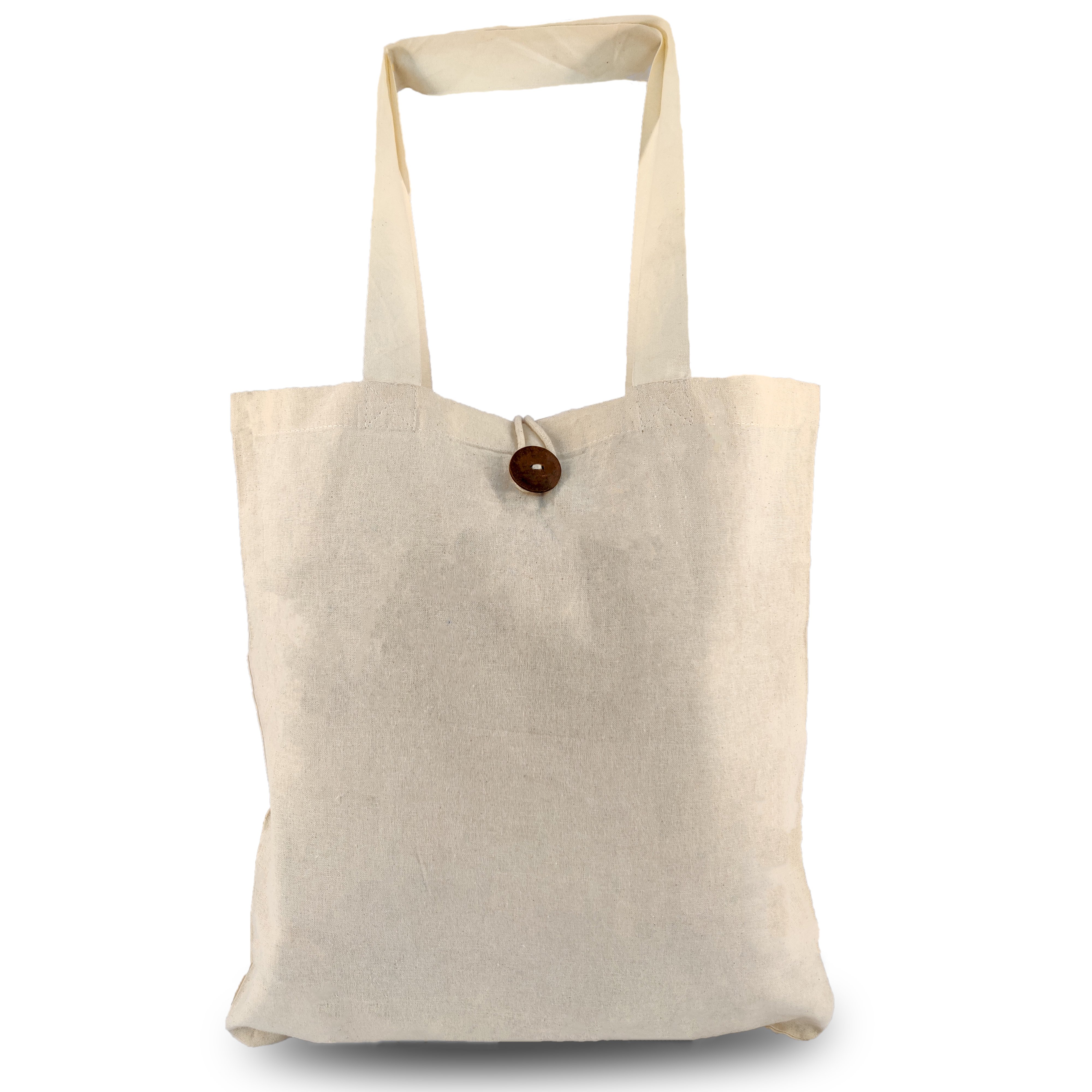 Large Eco-Friendly Cotton Bag with Gusset Side Bottom Biodegradable for Company Promotions and Grocery Shopping