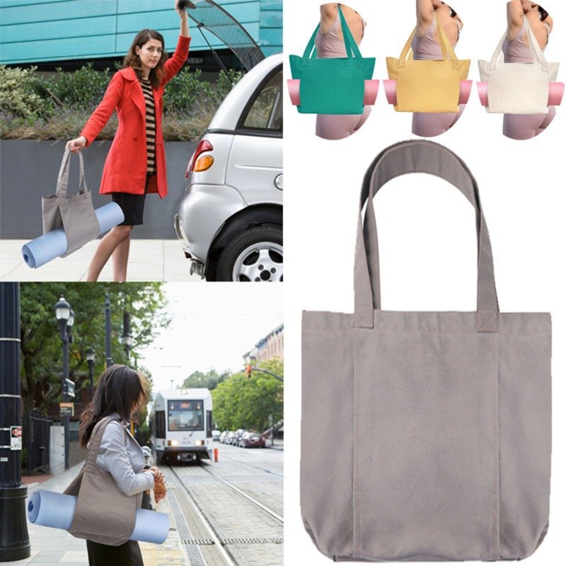 Popular Brands Hot Sale Outdoor Canvas Yoga Storage Shopping Bag Custom Single Shoulder Gym Yoga Mat Storage Shopping Bag