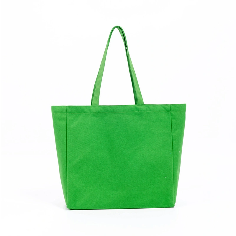 Reusable Promotional Cotton Canvas Shopping Bag Double Handle Beach Canvas Tote Bag