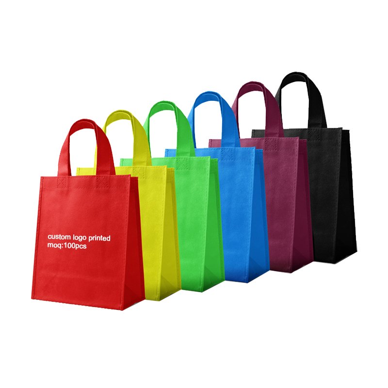 Waterproof Moq 500pcs Non-woven Tnt Shopping Bag Nonwoven Bolas Carry Bag Stock Custom Logo Non Woven Bag