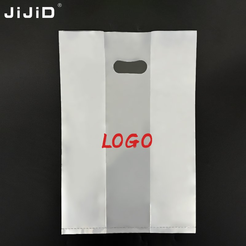 JIJID Transparent Tshirt Bag Plastic Shopping Bags Bread Pack Ldpe Clear Plastic Bag Die-cut Custom Packaging With Handle