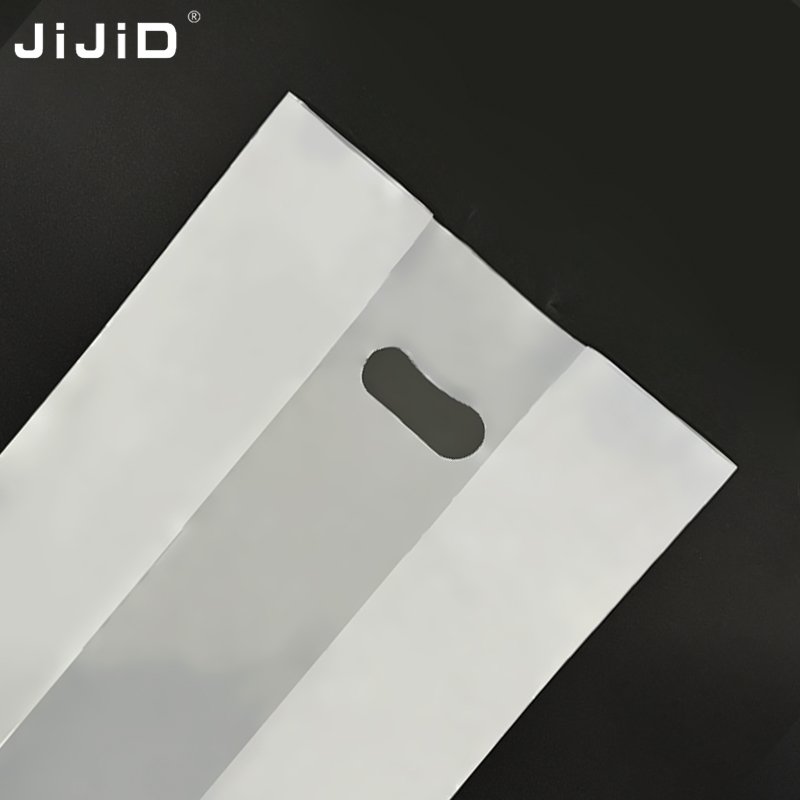 JIJID Transparent Tshirt Bag Plastic Shopping Bags Bread Pack Ldpe Clear Plastic Bag Die-cut Custom Packaging With Handle