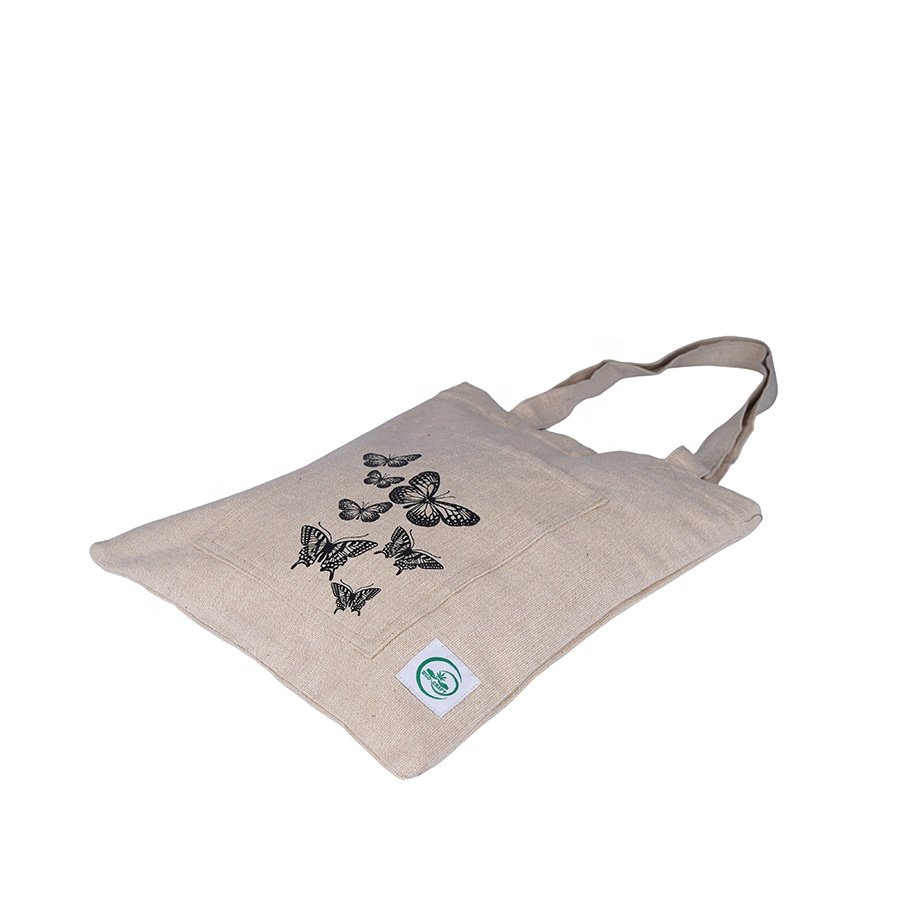 Wholesale Custom Printed Eco Cotton Grocery Tote Bag Portable Foldable Canvas Letter Pattern Reusable PP Shopping Tote NP