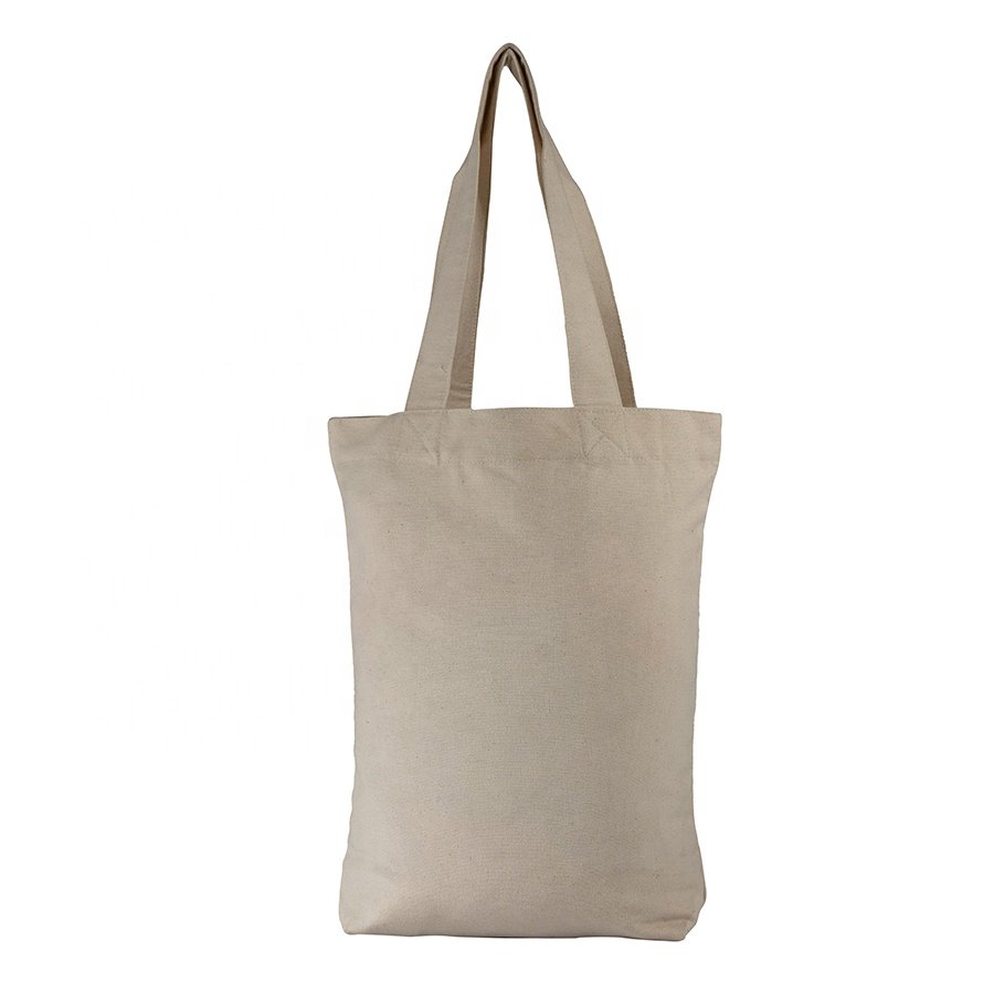 Wholesale Custom Printed Eco Cotton Grocery Tote Bag Portable Foldable Canvas Letter Pattern Reusable PP Shopping Tote NP