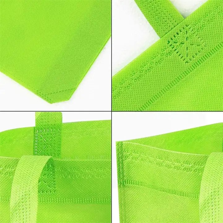 In stock Horizontal M Size Promotional Non-woven Fabric Carry Bag Reusable Eco Friendly PP Non Woven Gift Tote Shopping Bag